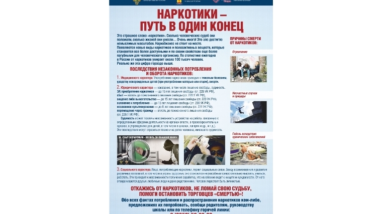Проходит акция «Сообщи, где торгуют смертью»