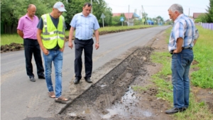 На дороге "Шомиково-Поженары" устраняются выявленные недостатки, завтра АО «ТУС» приступит в укладке выравнивающего слоя на объекте  «Большой Сундырь- Большое Карачкино-Ешмолаи».