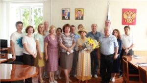 Алексеева Клара Николаевна принимает поздравления с юбилеем