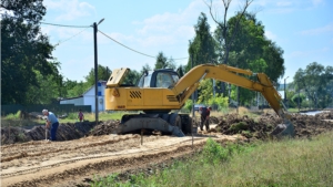 Продолжается строительство автомобильной дороги в п.Липовка