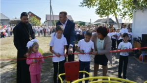 День села Яльчики: открытие детской игровой площадки