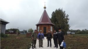 Строительство часовни в д. Яманчурино