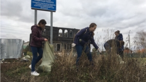 В Ядринском районе состоялись мероприятия по благоустройству в рамках Всероссийской акции «#ДоброВСело»