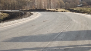 Дорожные работы на автодороге Никулино-Заречный в Порецком районе вышли на финишную прямую