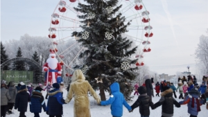 В Московском районе состоялось открытие новогодней елки