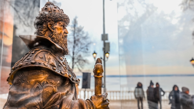 В Чебоксарах открыли первый экспонат музея под открытым небом – скульптуру Ивану Грозному