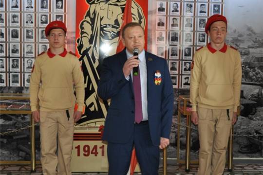 Открытие патриотической акции «Часовой у Знамени Победы» в чебоксарской школе №40