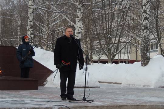 В Новочебоксарске состоялся митинг, посвященный Победе в битве под Сталинградом