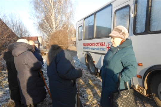 Жители села Стемасы воспользовались услугами мобильного фельдшерско-акушерского пункта