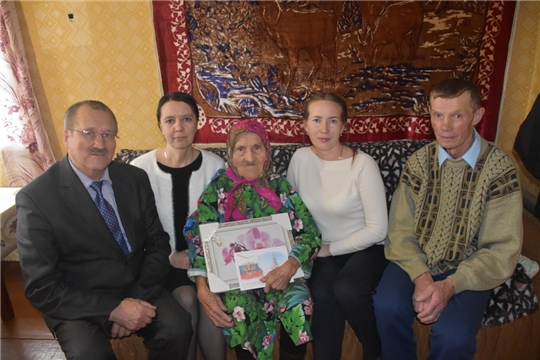 Долгожительница деревни Верхние Куганары Павлова Евдокия Павловна отметила 90-летний юбилей