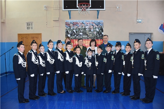 В Чувашско-Сорминской школе состоялась церемония принятия клятвы кадетов
