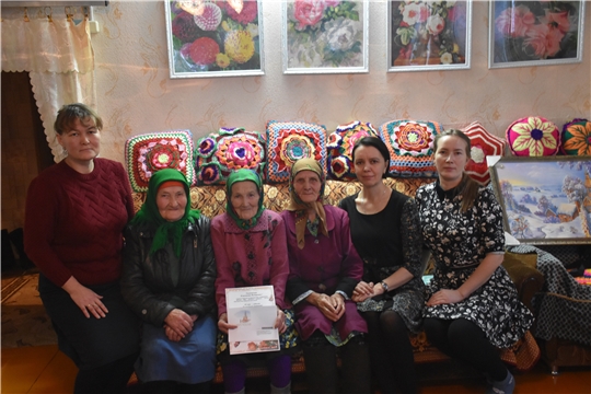 95-летний юбилей отметила труженица тыла, ветеран труда, вдова участника Великой Отечественной войны Елизовета Волкова