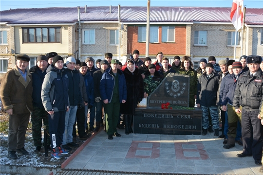 Торжественное открытие стелы внутренних войск в с.Батырево