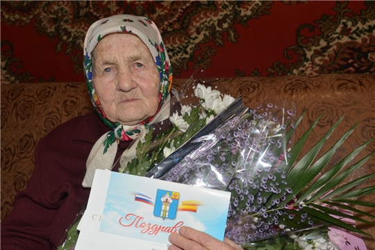 100-летний юбилей жительницы с.Алманчиково