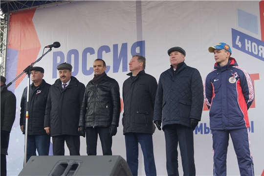 Жители Московского района г. Чебоксары приняли участие в мероприятии, приуроченном ко Дню народного единства