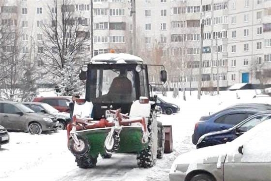 Управляющие организации Московского района г. Чебоксары приступили к уборке снега