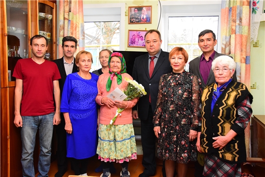 90-летний юбилей отмечает жительница деревни нижние Абакасы  Анна Федоровна Тимофеева