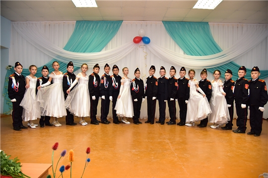 Посвящение в кадеты состоялось в Ибресинской средней школе №1