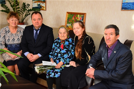 95-летие отметила жительница поселка Ибреси Раиса Антоновна Петрова