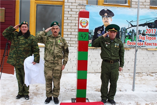 Открытие пограничного столба в п. Липовка