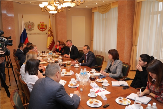 Глава Чувашии Михаил Игнатьев встретился с журналистами ведущих изданий республики