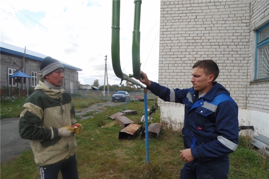 Ремонтные работы в Ямашевском сельском спортзале продолжаются