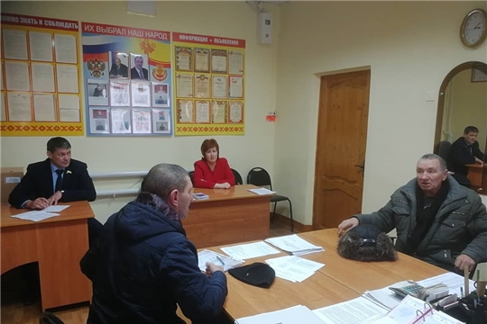Прием граждан депутатом Государственного Совета Чувашской Республики Ивановым В.В. в Шибылгинском сельском поселении