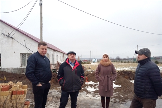 Ознакомились с ходом строительства сельского Дома культуры