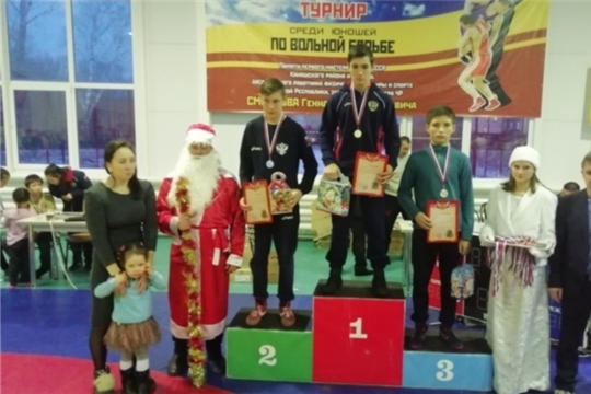 Первенство ДЮСШ им. Г.Н. Смирнова Канашского района по вольной борьбе на призы Деда Мороза