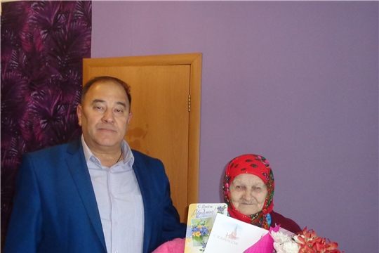 90-летний юбилей отметила труженица тыла, ветеран труда, жительница д. Пиндиково Герасимова Мария Андреевна