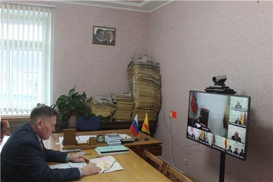 Глава администрации Козловского района принял участие  в режиме ВКС в заседании Комиссии по профилактике правонарушений