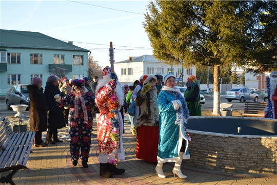 Сегодня в Красноармейском районе прошло праздничное мероприятие "Трак Ен" в рамках республикаского марафона "Новогодняя Республика"