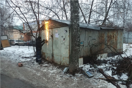 В Ленинском районе продолжается работа по освобождению земельных участков от самовольно размещенных гаражей