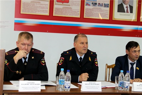 Министр внутренних дел по Чувашской Республике Виктор Шметков в Моргаушском районе: «Будем работать в полном взаимодействии»