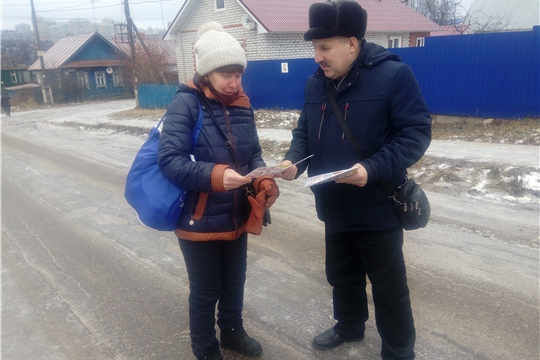 С жителями частного сектора Московского района г. Чебоксары побеседовали о пожарной безопасности