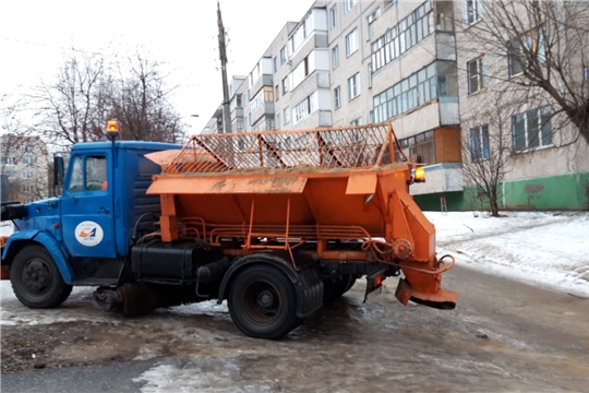 Управляющие организации Московского района г. Чебоксары задействованы в проведении противогололедных мероприятий