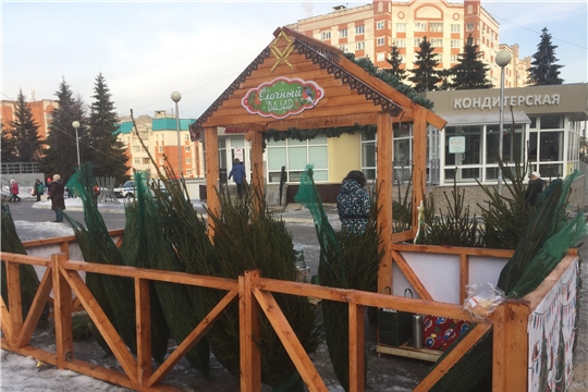 На территории Московского района г. Чебоксары работают ёлочные базары
