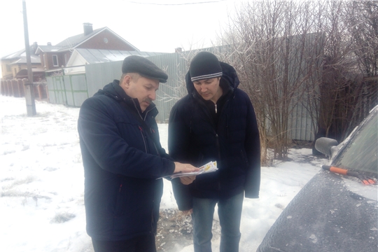 В канун новогодних праздников жителям частного сектора Московского района г. Чебоксары напомнили о правилах пожарной безопасности