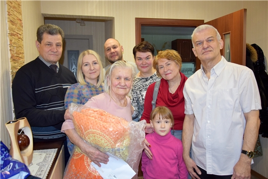 Долгожителей Московского района г. Чебоксары поздравили с 90-летием