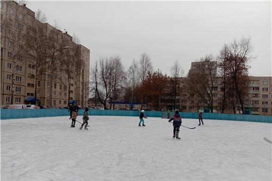 Активисты ТОС «Ельниковский» залили каток