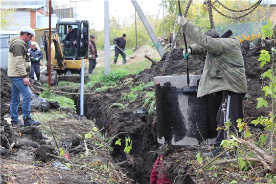 В Порецком в рамках федерального проекта «Чистая вода» строят новый водопровод