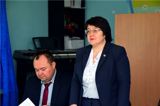 В рамках Единого информационного дня руководитель Госслужбы Чувашии Марина Кадилова посетила Ибресинский район