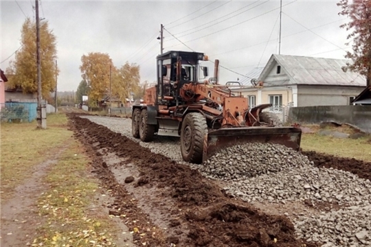В Шоркистринском сельском поселении ведутся работы по ремонту автомобильных дорог