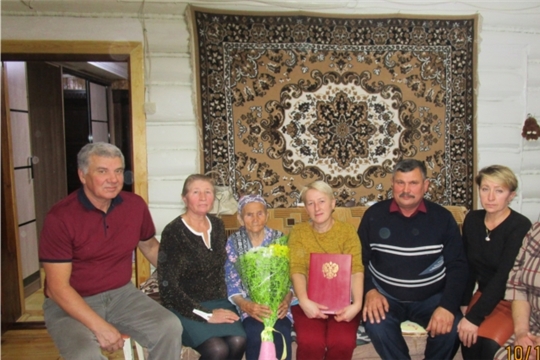 90-летний юбилей отметила жительница села Мусирмы Р.Ф. Филиппова