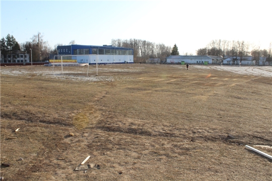 Подготовка площадки под строительство футбольного поля