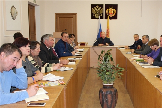 Состоялось заседание Совета глав городского и сельских поселений Урмарского района