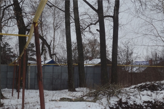 Вырубка старовозрастных деревьев в детском парке по ул. Свердлова пос. Урмары
