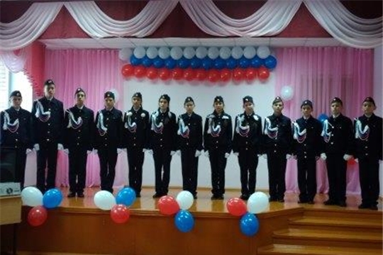 Посвящение в кадеты в Большеяниковской школе