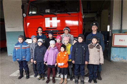 Экскурсия в 40 пожарно-спасательную часть г. Цивильска