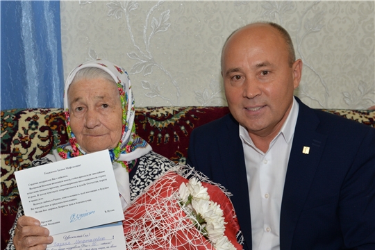 Жительница с.Шыгырдан празднует 90-летие